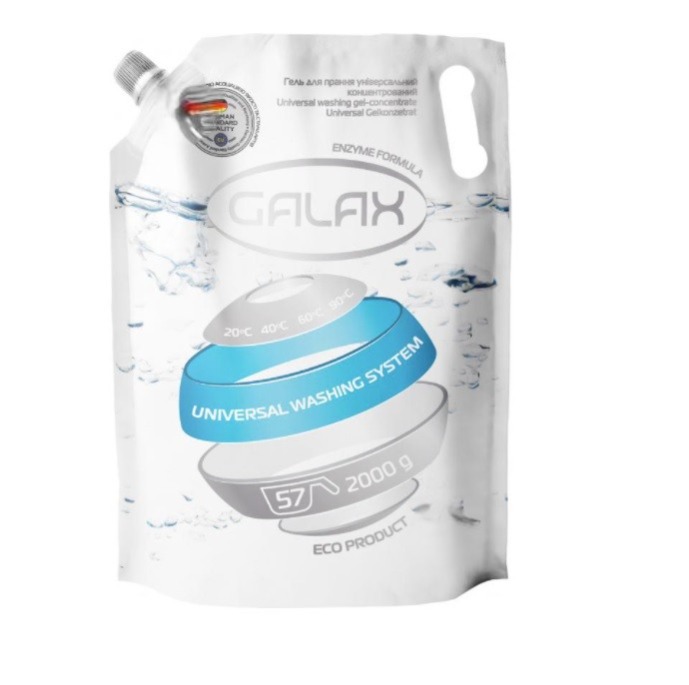 Гель для прання GALAX, універсальний, автомат, 2л